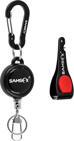 SAMSFX Fly Fishing Tippet Line Cutter Fishing Nippers Mulit-Tool with Zinger Retractors in Kuwait