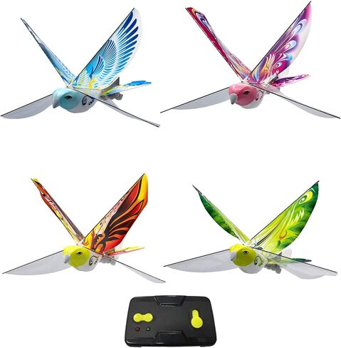 MUKIKIM eBird Blue Pigeon - Flying RC Bird Toy for Kids. Indoor/Outdoor Remote Control Bionic Flapping Wings Bird Helicopter. USB Recharging in Kuwait