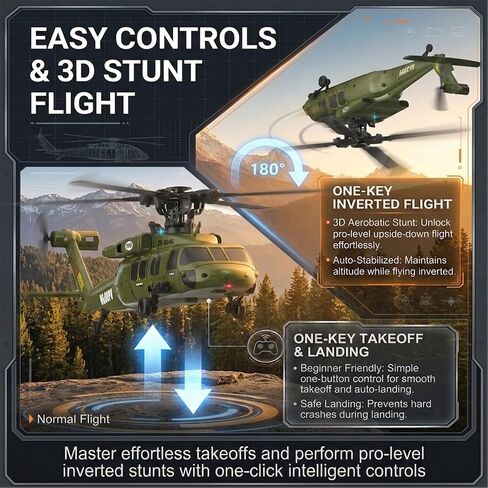 6-CH Brushless Blackhawk RC Helicopter,6-Axis Gyro & 3D Inverted Stunt in Saudi Arabia