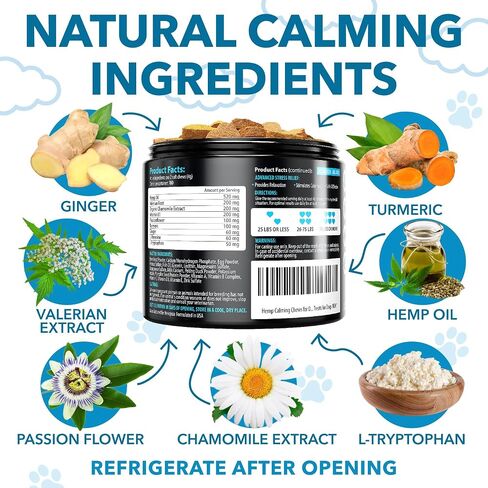 Hemp Calming Chews for Dogs - 180 Treats - Dog Сalming Сhews for Anxiety in Saudi Arabia