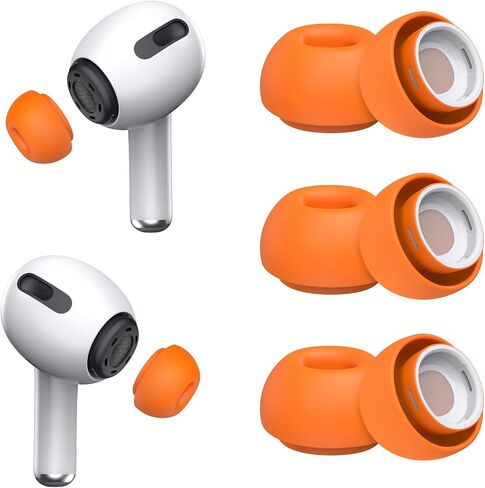 [3 Pairs] Replacement Ear Tips for Airpods Pro and Airpods Pro 2nd Generation with Noise Reduction Hole, Silicone Ear Tips for Airpods Pro with Portable Storage Box and Fit in The Charging Case(S/M/L) in Kuwait