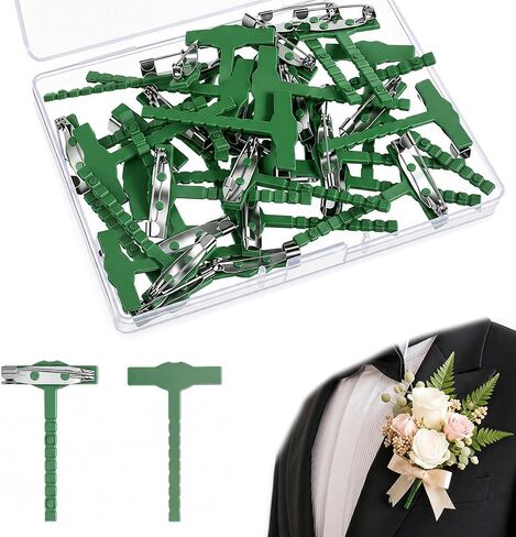 40 pcs Boutonniere Pins, T-Shaped Corsage Pins for Men in Saudi Arabia