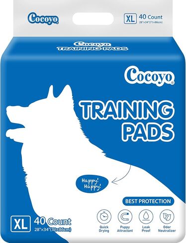 COCOYO Best Value Training Pads, 40Count, 28" by 34" in Kuwait