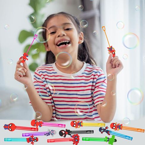 Spidey Party Supplies,20 Pcs Bubble Wands for Kids,Goodie Bag Stuffers Gift in Kuwait