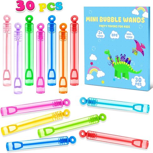 Mini Bubble Wands Bulk Dinosaur Bubbles Party Favors for Kids 30 Pack Dino in Kuwait