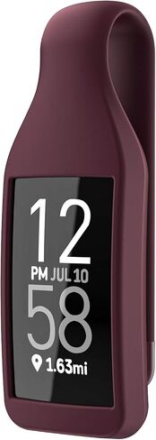 حامل مشبك EEweca لجهاز Fitbit Charge 3/4 من السيليكون، Sangria in Kuwait