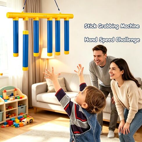 Reflex Drop Sticks Challenge Game - 3 Adjustable Speed Modes in Saudi Arabia