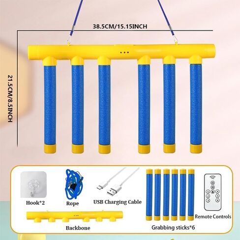 Reflex Drop Sticks Challenge Game - 3 Adjustable Speed Modes in Saudi Arabia