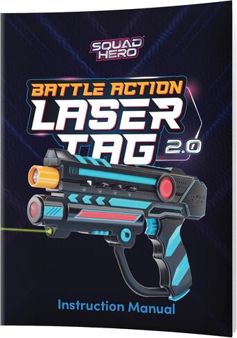 Squad Hero Rechargeable Laser Tag 360° Sensors + LCDs - Set of 6 - Birthday Gift Ideas for Kids Teens & Adults Boys & Girls Family Fun - Cool Teenage Lazer Group Activity, Teen Gifts Ages 8+ Year Old in Saudi Arabia