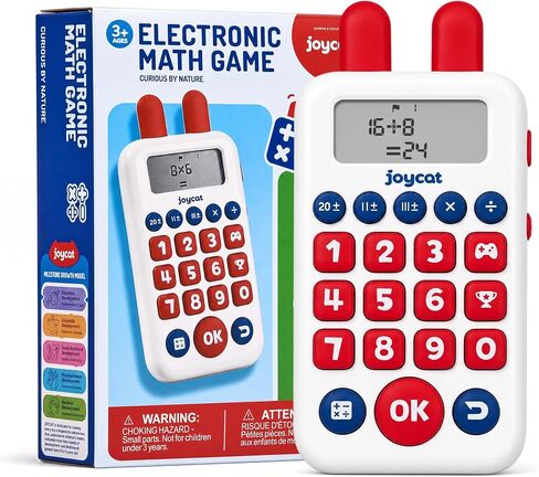 JoyCat Math Games for Kids Ages 5-12, Portable Math Toys for Addition Subtraction Multiplication Division, Educational Handheld Learning Toy Mental Math Practice for Boys Girls in Kuwait