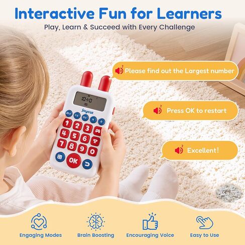 JoyCat Math Games for Kids Ages 5-12, Portable Math Toys for Addition Subtraction Multiplication Division, Educational Handheld Learning Toy Mental Math Practice for Boys Girls in Kuwait