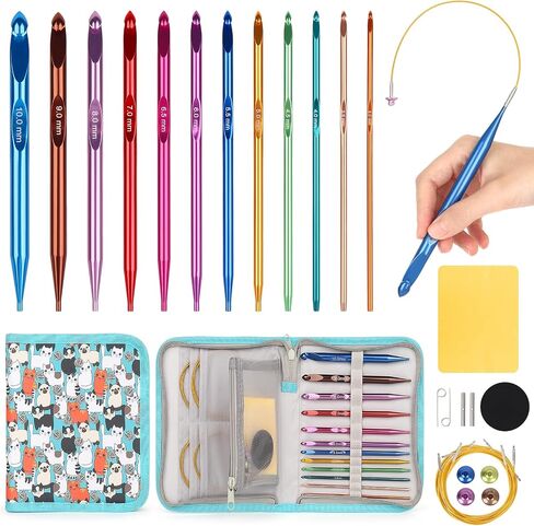 Aeelike Interchangeable Tunisian Crochet Hooks, Smooth & Ergonomic, Color C in Kuwait