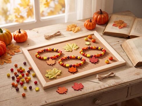 27 Sets Fall Craft Beads DIY Kit: Autumn Maple Leaves Bracelet Making in Saudi Arabia