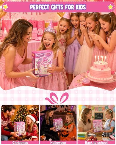Bracelet Making Kit, 800+ Beads Hand-Crank Birthday Gift for Girls 6-12 in Kuwait