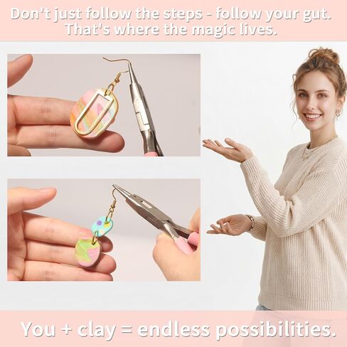 Patemby Clay Earring Jewelry Making Kit, Art Crafts DIY for Teen Girl Gift in Saudi Arabia