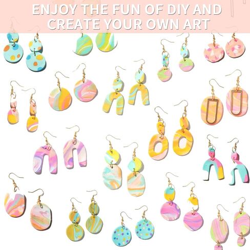 Patemby Clay Earring Jewelry Making Kit, Art Crafts DIY for Teen Girl Gift in Saudi Arabia
