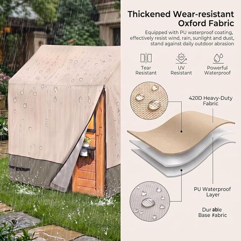 Kids Outdoor Playhouse Cover, Heavy Duty Waterproof Windproof in Kuwait