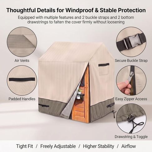 Kids Outdoor Playhouse Cover, Heavy Duty Waterproof Windproof in Kuwait