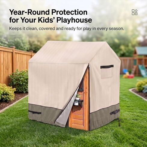 Kids Outdoor Playhouse Cover, Heavy Duty Waterproof Windproof in Kuwait