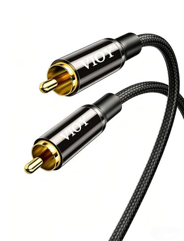 كابل الصوت الرقمي المحوري VIOY (16.5FT/5M)، كابل مضخم الصوت RCA ذكر إلى ذكر HiFi 5.1 SPDIF كابل صوت ستيريو محوري للمسرح المنزلي، HDTV، مكبر صوت مكبر الصوت... in Kuwait