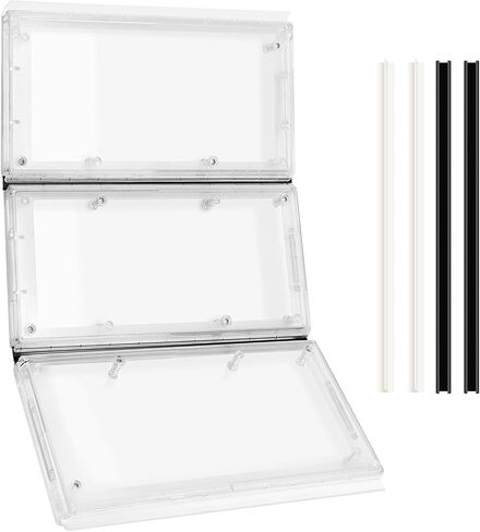 3-Panel Airseal Pet Door Replacement Flap,4 Durable Spare Rubber Strips,Compatible with Ideal Pet Product 10.25"x15.75" Extra Large Pet Door,Easy Installation in Kuwait