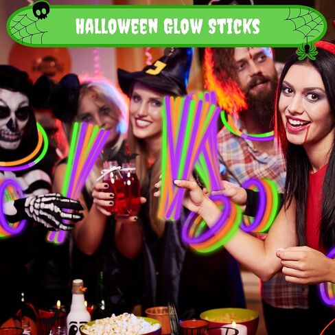72-300 PCS Halloween Glow Sticks for Kids, Light Up Party Favors Toys Gifts in Saudi Arabia