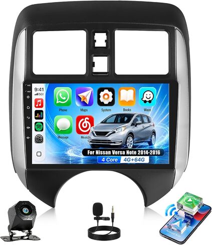 لنيسان سنترا 2013-2017 أجهزة الراديو أندرويد 11 ستيريو السيارة مع Apple CarPlay اللاسلكي Android Auto Mirror Link Bluetooth 2G+32G 10.1 بوصة HD لمس GPS ملاحة FM WiFi SWC+كاميرا احتياطية in Kuwait