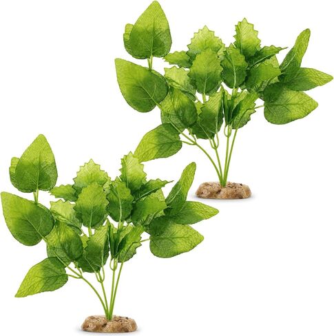 2Pcs Silk Aquarium Plants, 9.8 Inch Artificial Silk Plants for Fish Tank in Kuwait