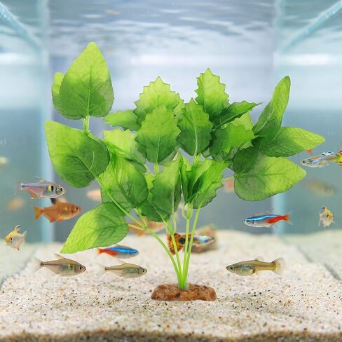 2Pcs Silk Aquarium Plants, 9.8 Inch Artificial Silk Plants for Fish Tank in Kuwait