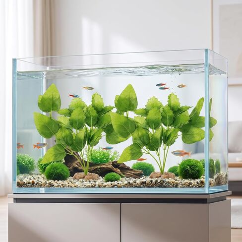 2Pcs Silk Aquarium Plants, 9.8 Inch Artificial Silk Plants for Fish Tank in Kuwait