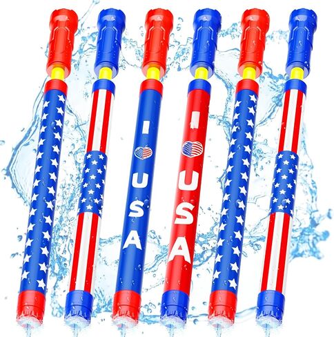 Water Gun Squirt Toys for Kids Adults Shoot Up to 40 Feet 6 Pack in Kuwait