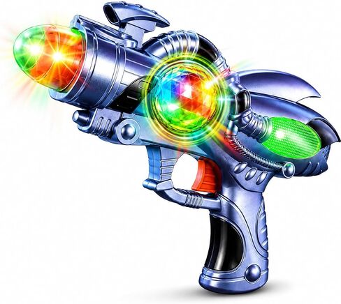 Light Up Toy Space Gun LED Lights & Sound Electric Galaxy Kids Blaster in Saudi Arabia