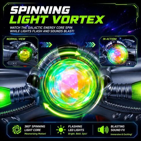 Light Up Toy Space Gun LED Lights & Sound Electric Galaxy Kids Blaster in Saudi Arabia