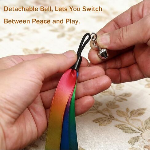 LASOCUHOO Cat Wand Toys Refills, Cat Wand Replacement, Assorted Teaser Refills with Bell for Most Cats, Kittens in Kuwait