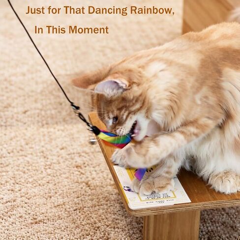 LASOCUHOO Cat Wand Toys Refills, Cat Wand Replacement, Assorted Teaser Refills with Bell for Most Cats, Kittens in Kuwait
