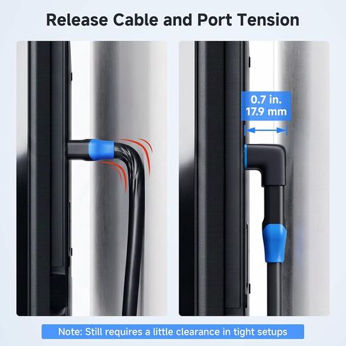كيبل ماترز محولات HDMI 2.1 بزاوية قائمة 8K@60Hz مع HDR (محول زاوية قائمة 8K HDMI / محول HDMI 90 درجة 4K @240Hz / محول HDMI 270 درجة و90 درجة) باللون الاسود in Kuwait