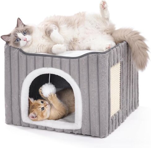 Avont 3-in-1 Cat Cave Bed for Indoor Cats with Scratch Pad in Saudi Arabia
