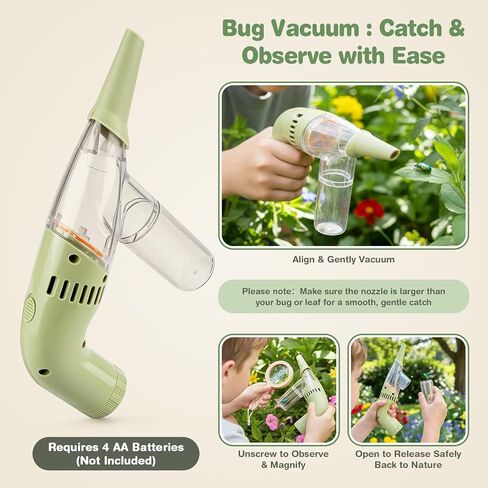 Dreamon Kids Bug Catching Kit, 11 Pcs Wooden Outdoor Toys for Kids Ages 4-8 in Kuwait