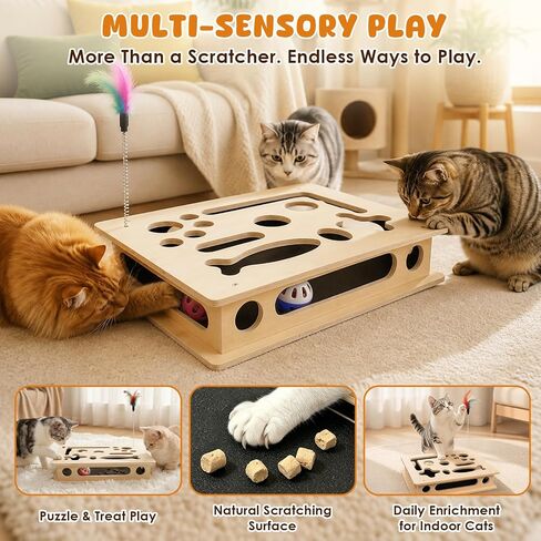 XIAPIA XL Cat Nail File Box, 15.4 x 11.8 Inch Cat Nail File Scratcher Claw in Saudi Arabia