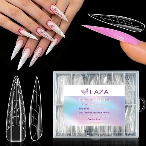 Laza 280pcs Halloween Cat Claw Nail Dual Forms, Short Curved Stiletto in Kuwait