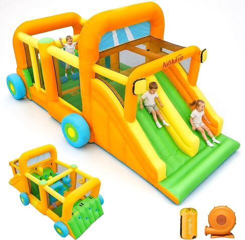 AirMyFun 11-in-1 Extra Large Bounce House for Kids 3-8 with Double Slides in Saudi Arabia