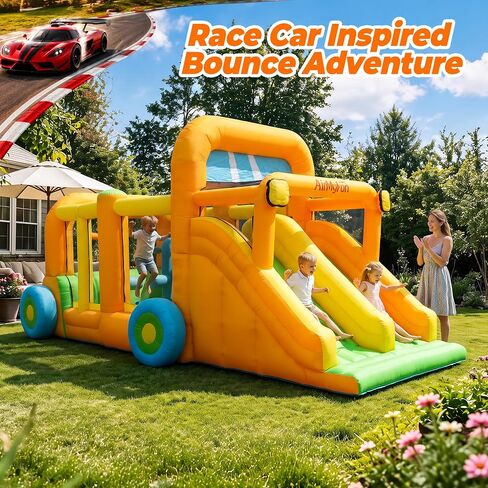 AirMyFun 11-in-1 Extra Large Bounce House for Kids 3-8 with Double Slides in Saudi Arabia