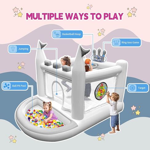 Inflatable Bounce House for Kids, PVC Small Bouncy Castle in Saudi Arabia