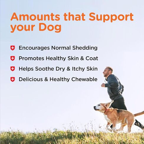 Nutri-Vet Shed Defense Soft Chews for Dogs - Supports Normal Shedding and Healthy Coat - 60 Soft Chews in Kuwait