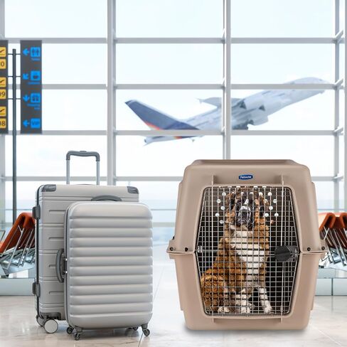 Petmate Ultra Vari Dog Kennel for Extra Large Dogs (Durable, Heavy Duty Dog Travel Crate, Made with Recycled Materials, 48 in. Long) 90 to 125 lbs, Made in USA in Kuwait