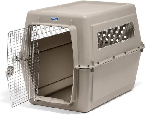 Petmate Ultra Vari Dog Kennel for Extra Large Dogs (Durable, Heavy Duty Dog Travel Crate, Made with Recycled Materials, 48 in. Long) 90 to 125 lbs, Made in USA in Kuwait