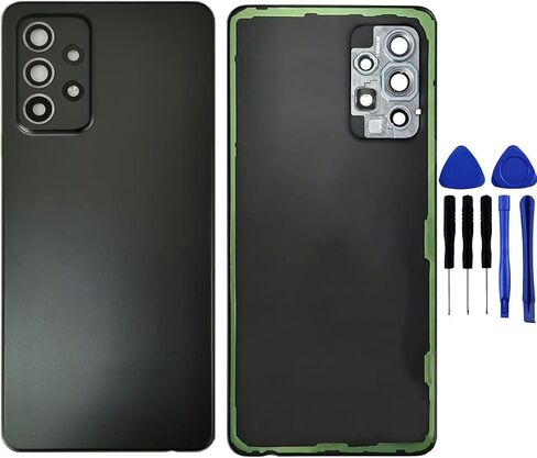 Galaxy A52 Back Cover Replacement A525U A52 5G A526 Back Door for Samsung Galaxy A52 2020 6.5" A525F A525U Galaxy A52 SM-A526U Cellphone Backplates Rear Housing Repair Part (Awesome Black) in Kuwait