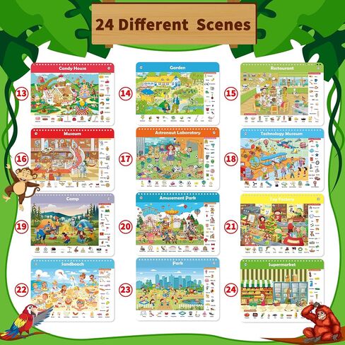 Elfew Search and Find Reusable Activity Book for Kids 3-5 4-8, Travel Games in Kuwait