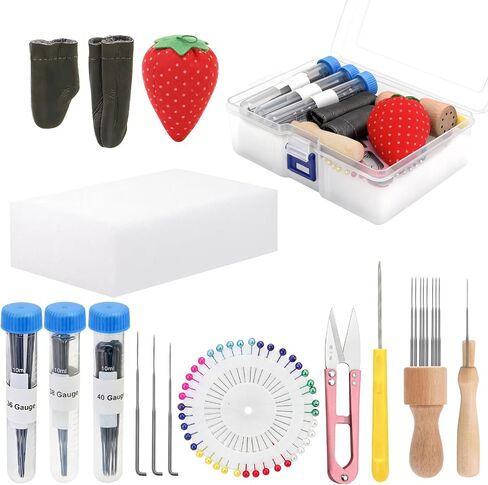 YRMJ 53 Pack Felting Tool Set, 3 Sizes of Felting Needles, Soft Working Pad & Accessories for All Your Needle Felting, Wool Crafting, and DIY Art Projects in Saudi Arabia