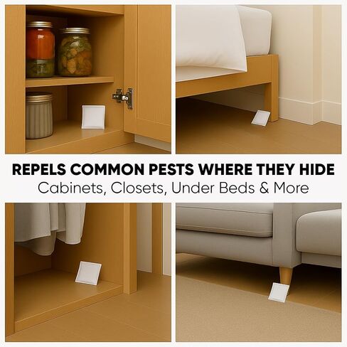 Eco Defense Pest Control Pouches - All Natural - Repels Rodents, Spiders, Roaches, Ants, Moths, Squirrels, & Other Pests in Kuwait